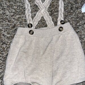 Cat & Jack Beige Knit Baby Shorts
